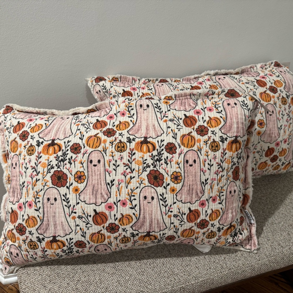 VIRAL Homegoods ghost/Halloween pillows (set of 2)